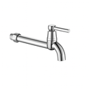 Torneira fixa de parede em ABS cromada com alavanca para cozinha