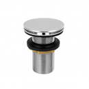 Válvula click de lavatório cromada tampão em ABS