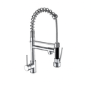 Torneira monocomando gourmet cromada baixa para cozinha