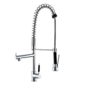 Torneira monocomando gourmet cromada alta para cozinha