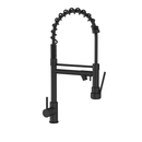 Torneira monocomando gourmet preta alta para cozinha