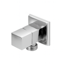 Registro para ducha higiênica quadrado cromado montado com volante de zamac