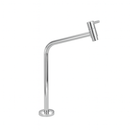 Torneira link redonda cromada alta 45 de 3/4' em aço inox