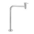 Torneira link redonda cromada alta 90 de 1/2' em aço inox