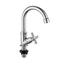 Torneira bica móvel 3/4' de ABS cromada com cruzeta para lavatório