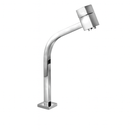 Torneira link quadrada cromada alta 45 de 3/4' em aço inox