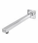 Braço de Ducha Quadrada em Aço Inox - Cromado de 40cm com Canopla