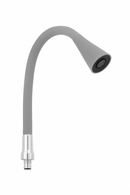 Tubo flexível Cônico de PVC cinza de 3/4 - com porca de metal e arejador 2 jatos