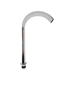 Tubo Quadrado de aço inox cromado alto com arejador embutido de ABS