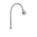 Tubo Gourmet cromado de 3/4 - com porca de metal e arejador cromado sem botão