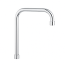 Tubo Reto Alto de 16mm em Aço Inox - com Porca de Metal de 1/2' e Arejador Fixo de ABS